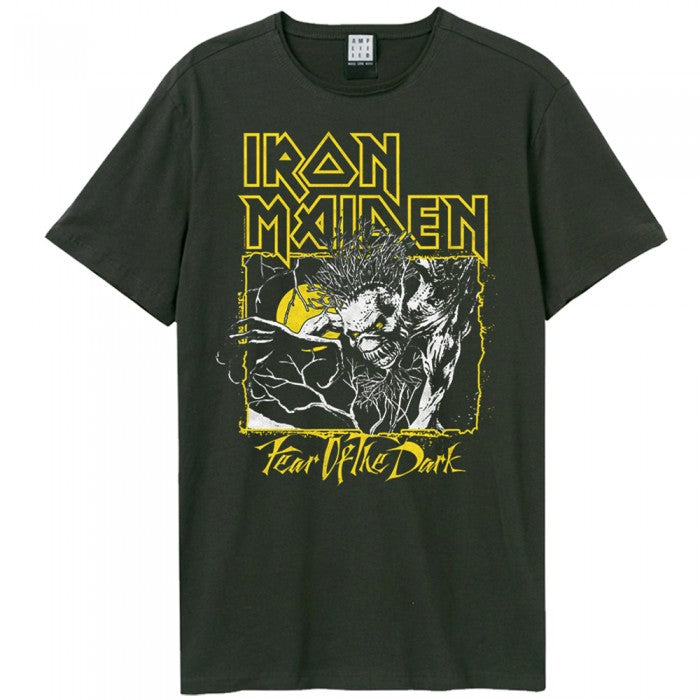 Front - Amplified Unisex Adult Yellow Iron Maiden T-Shirt