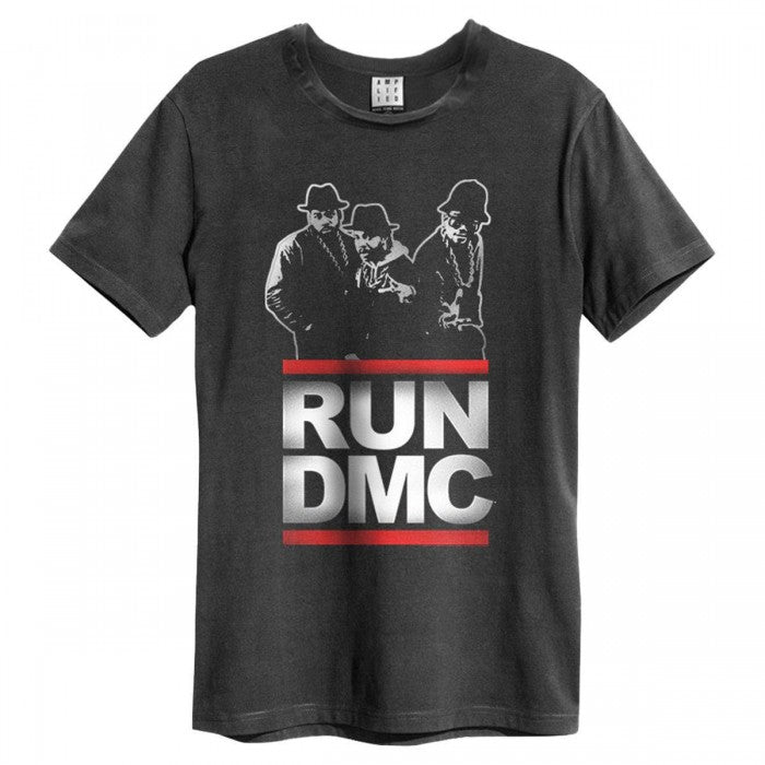Front - Amplified Unisex Adult Run DMC Logo T-Shirt
