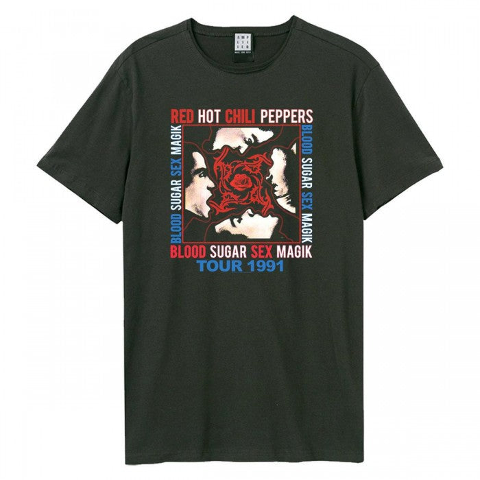 Front - Amplified Unisex Adult Tour 1991 Red Hot Chili Peppers T-Shirt