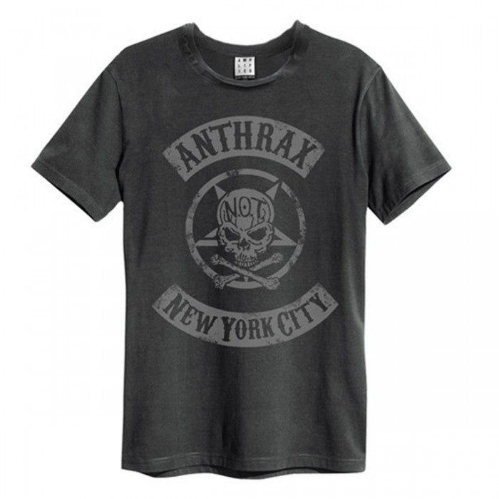 Front - Amplified Unisex Adult New York City Anthrax T-Shirt