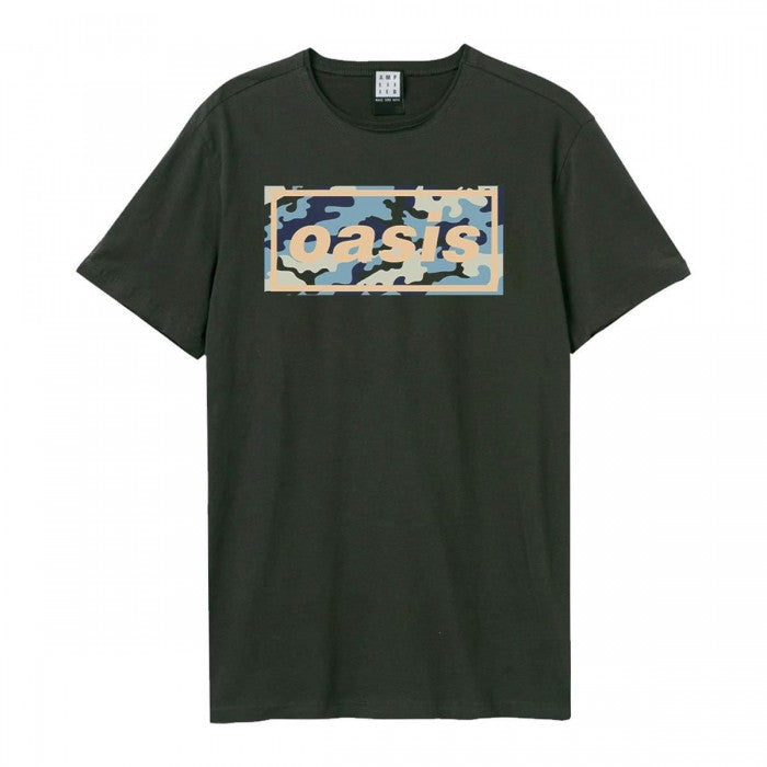 Front - Amplified Unisex Adult Camo Oasis Logo T-Shirt
