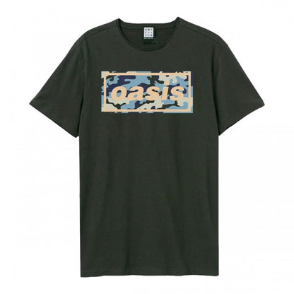 Front - Amplified Unisex Adult Camo Oasis Logo T-Shirt