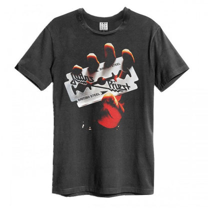 Front - Amplified Unisex Adult British Steel Judas Priest T-Shirt