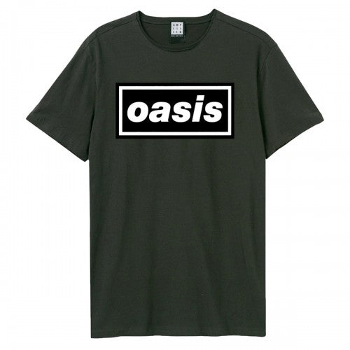 Front - Oasis Unisex Adult Logo T-Shirt