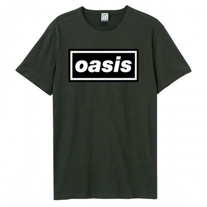 Front - Oasis Unisex Adult Logo T-Shirt