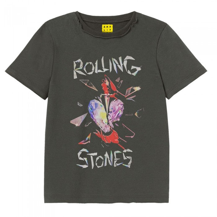 Front - Amplified Childrens/Kids Hackney Diamonds The Rolling Stones T-Shirt