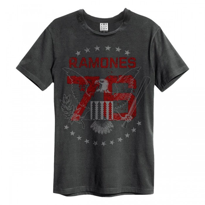 Front - Amplified Unisex Adult 1976 Ramones T-Shirt