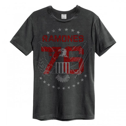 Front - Amplified Unisex Adult 1976 Ramones T-Shirt