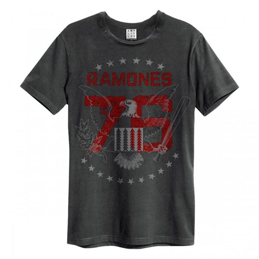 Front - Amplified Unisex Adult 1976 Ramones T-Shirt