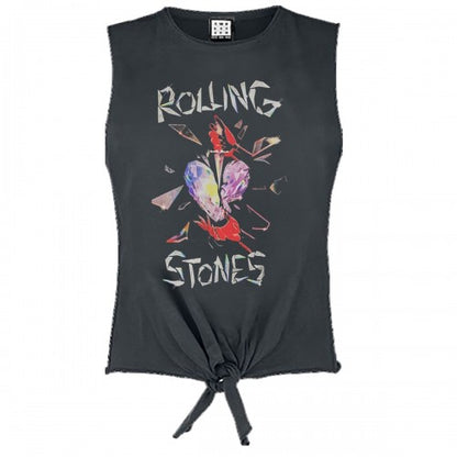Front - Amplified Womens/Ladies Hackney Diamonds The Rolling Stones Crop Top