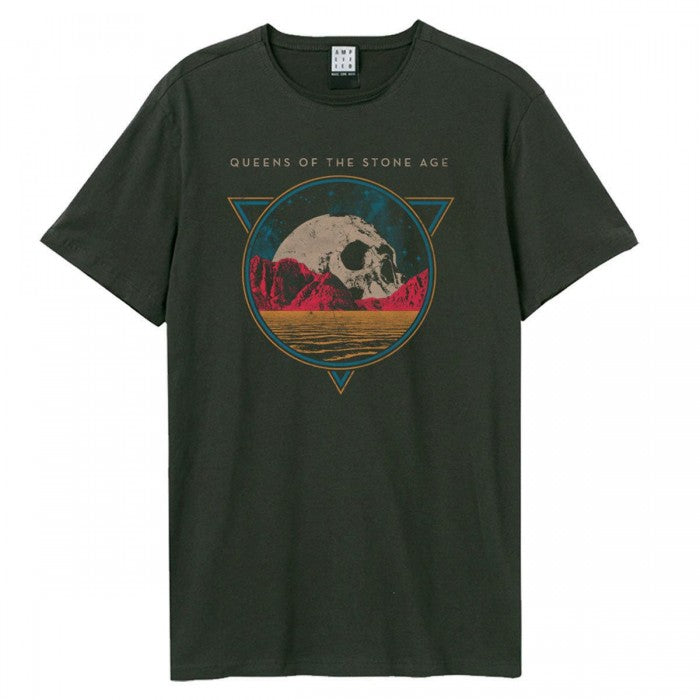 Front - Amplified Unisex Adult Skull Planet Queens Of The Stone Age T-Shirt
