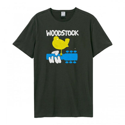 Front - Amplified Unisex Adult Peace and Love Woodstock T-Shirt
