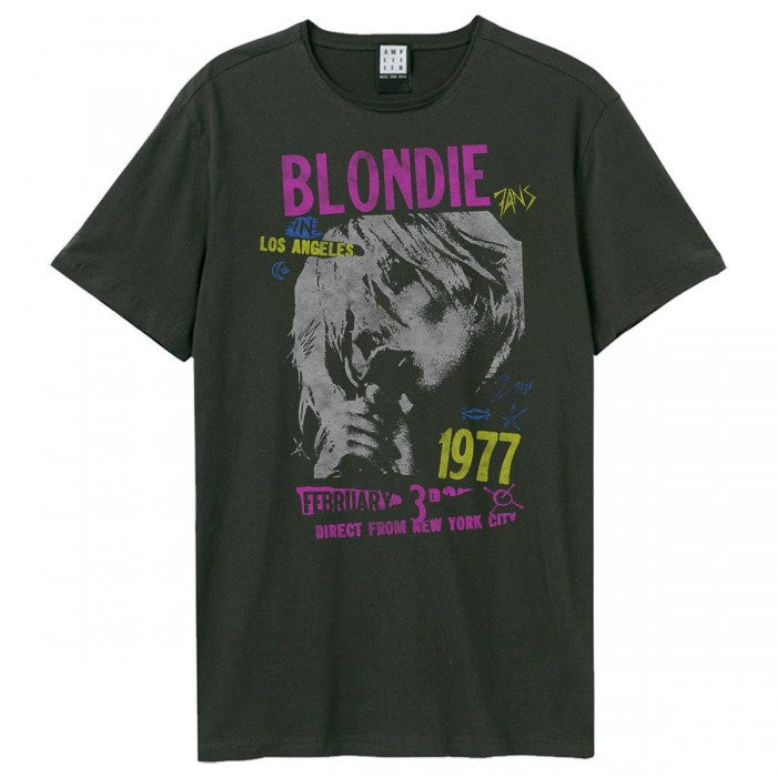 Front - Amplified Unisex Adult Tour 77 Blondie T-Shirt