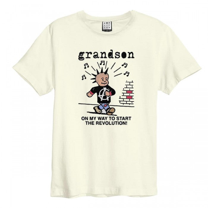 Front - Amplified Unisex Adult On My Way Grandson T-Shirt