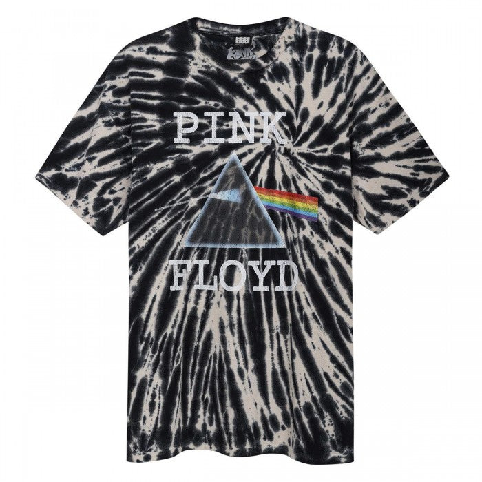 Front - Amplified Unisex Adult Dark Side Of The Moon Spiral Pink Floyd T-Shirt