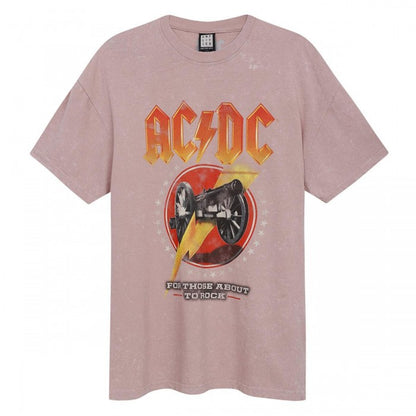 Front - Amplified Unisex Adult For Those About To Rock AC/DC T-Shirt