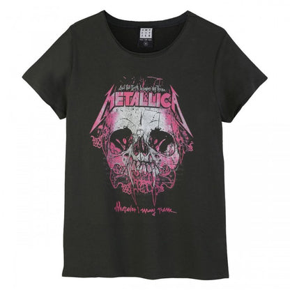 Front - Amplified Womens/Ladies Wherever I May Roam Metallica T-Shirt