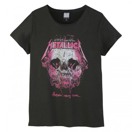 Front - Amplified Womens/Ladies Wherever I May Roam Metallica T-Shirt