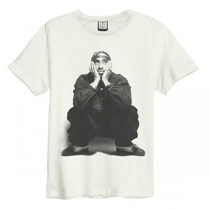 Front - Amplified Unisex Adult Contemplation Tupac Shakur Vintage T-Shirt