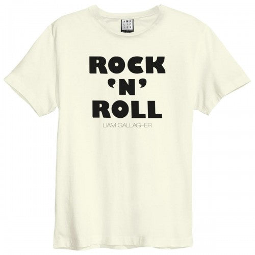 Front - Amplified Unisex Adult Rock N Roll Liam Gallagher Vintage T-Shirt