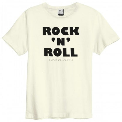 Front - Amplified Unisex Adult Rock N Roll Liam Gallagher Vintage T-Shirt