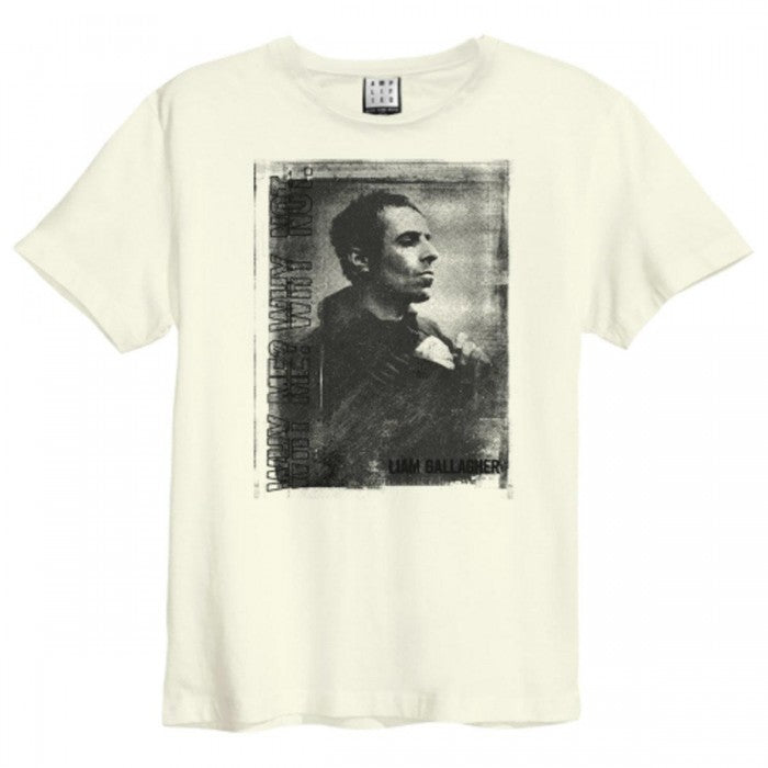 Front - Amplified Unisex Adult Why Me Portrait Liam Gallagher Vintage T-Shirt