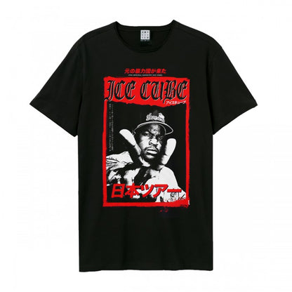 Front - Amplified Unisex Adult Kanji Cube Ice Cube Vintage T-Shirt