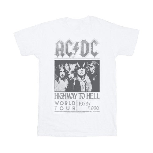 Front - AC/DC Unisex Adult Highway To Hell Tour AC/DC Vintage T-Shirt