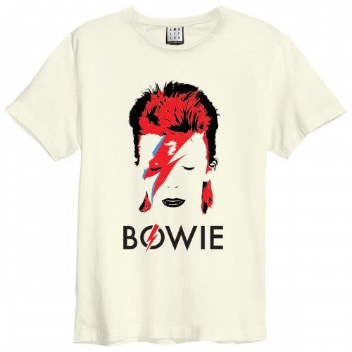 Front - Amplified Unisex Adult Aladdin Sane David Bowie Vintage T-Shirt