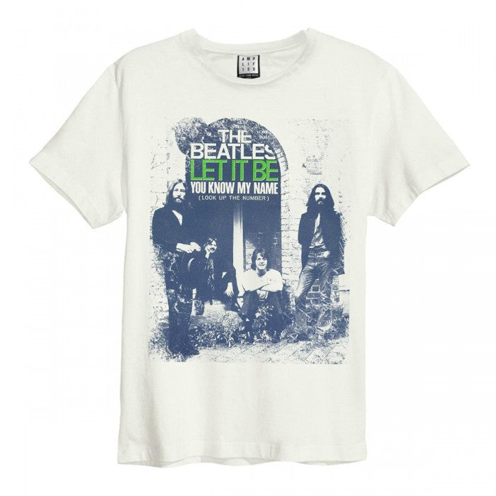 Front - Amplified Unisex Adult You Know My Name The Beatles Vintage T-Shirt