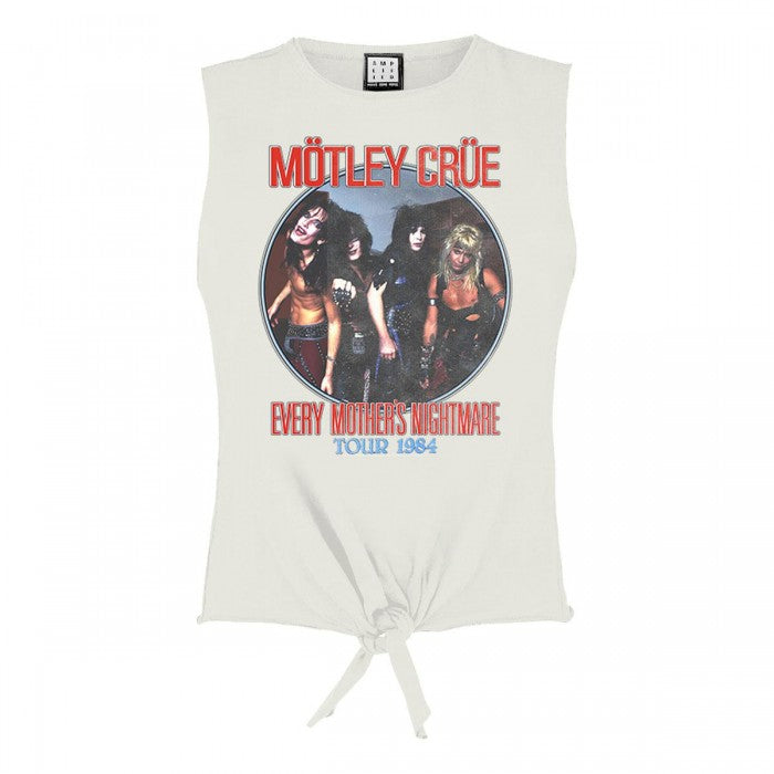 Front - Amplified Womens/Ladies Every Mothers Nightmare Motley Crue Vintage Crop Top