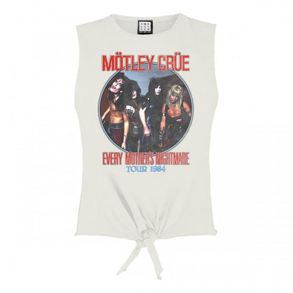 Front - Amplified Womens/Ladies Every Mothers Nightmare Motley Crue Vintage Crop Top