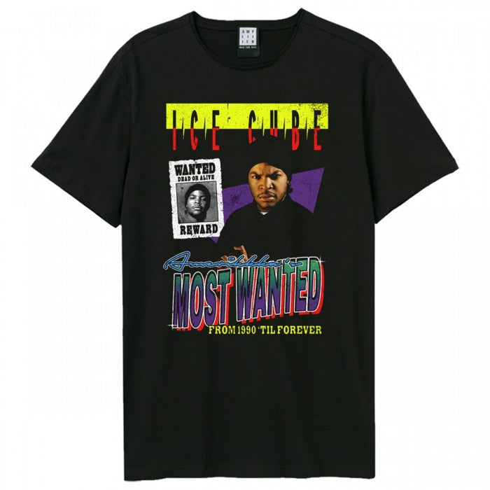 Front - Amplified Unisex Adult Amerikkka´s Most Wanted Bootleg Ice Cube T-Shirt