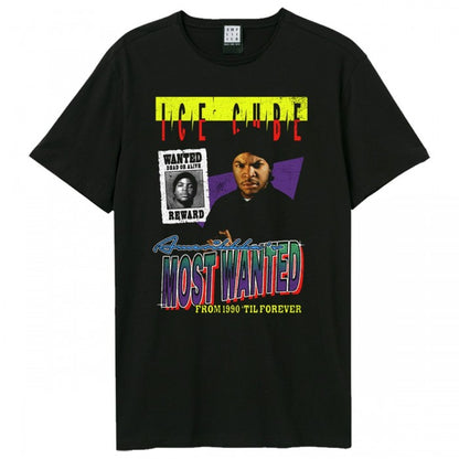Front - Amplified Unisex Adult Amerikkka´s Most Wanted Bootleg Ice Cube T-Shirt