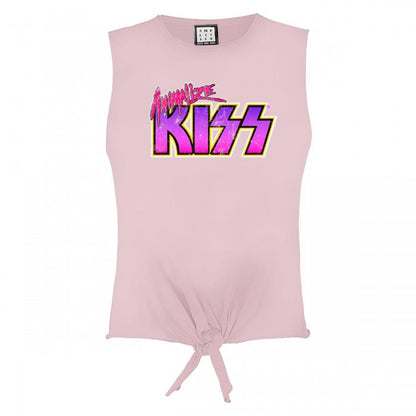 Front - Amplified Womens/Ladies Animalize Kiss Sleeveless Crop Top