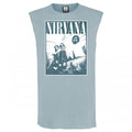 Front - Amplified Mens Group Shot Nirvana Sleeveless Tank Top