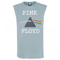 Front - Amplified Mens Dark Side Of The Moon Pink Floyd Sleeveless Tank Top