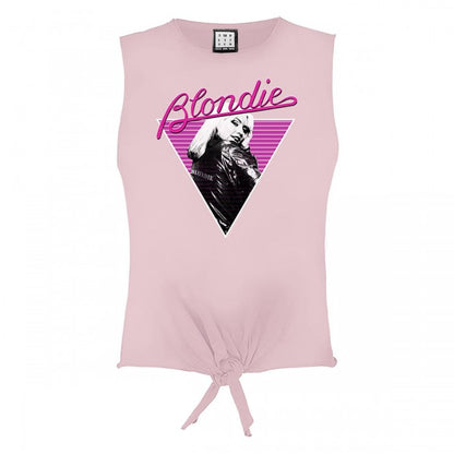 Front - Amplified Womens/Ladies Blondie Sleeveless Crop Top
