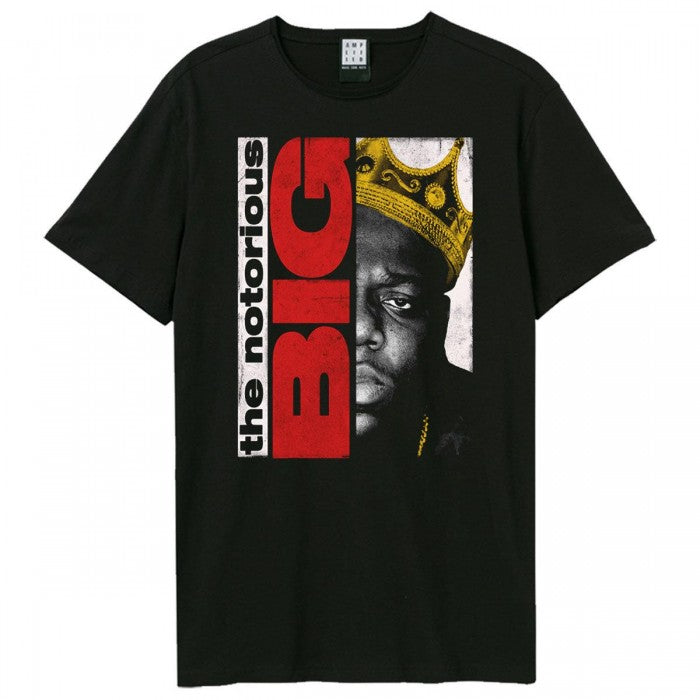 Front - Amplified Unisex Adult Half Face Portrait Notorious Big T-Shirt