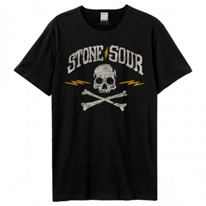 Front - Amplified Unisex Adult Skull Stone Sour T-Shirt