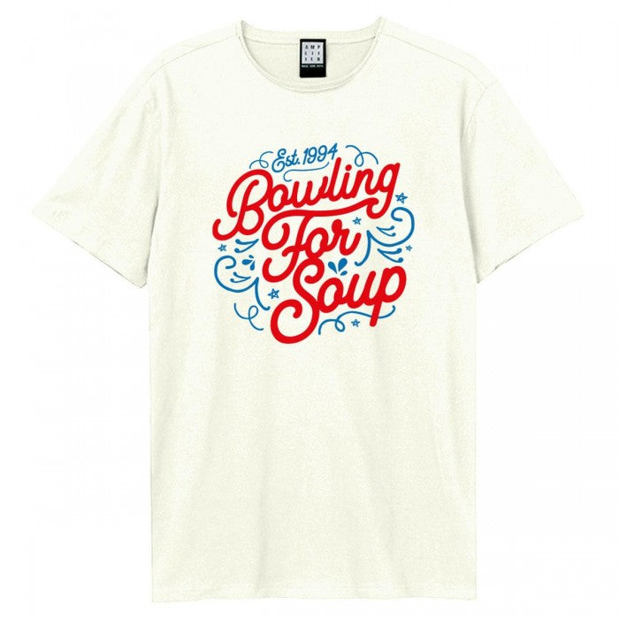 Front - Amplified Unisex Adult Swirly Bowling For Soup T-Shirt