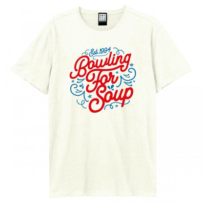 Front - Amplified Unisex Adult Swirly Bowling For Soup T-Shirt