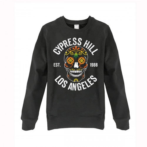Front - Amplified Unisex Adult Floral Skull Cypress Hill Sweatshirt