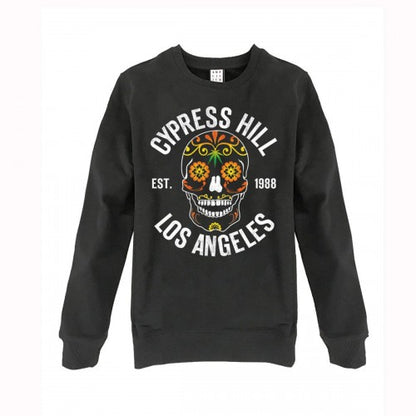 Front - Amplified Unisex Adult Floral Skull Cypress Hill Sweatshirt