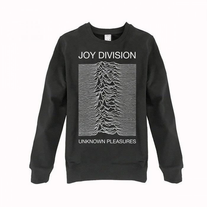 Front - Amplified Unisex Adult Unknown Pleasures Joy Division Sweatshirt