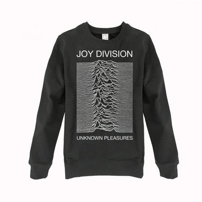 Front - Amplified Unisex Adult Unknown Pleasures Joy Division Sweatshirt