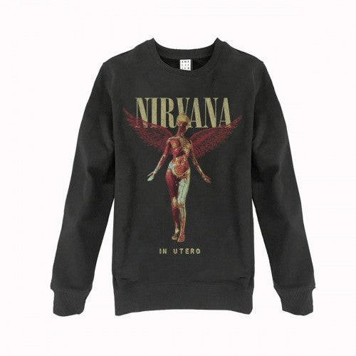 Front - Amplified Unisex Adult In Utero Nirvana Sweatshirt