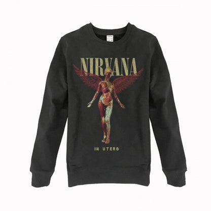 Front - Amplified Unisex Adult In Utero Nirvana Sweatshirt