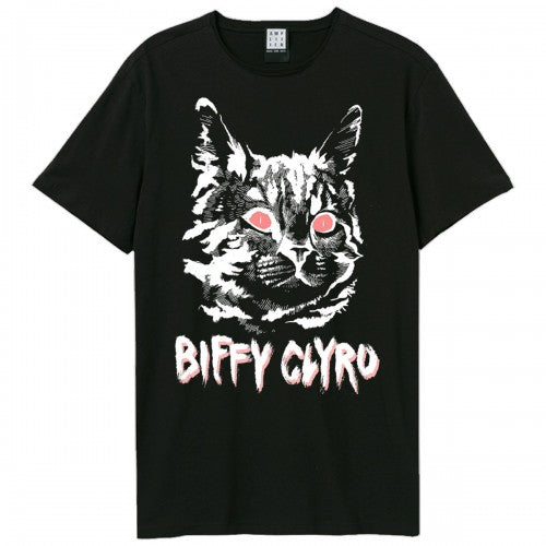 Front - Amplified Unisex Adult Black Cat Biffy Clyro T-Shirt