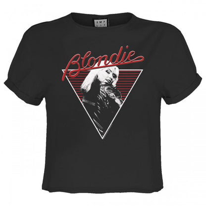 Front - Amplified Womens/Ladies 74 Blondie Crop T-Shirt